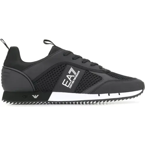 Schwarze Cordura Sneakers für Erwachsene , Herren, Größe: 35 1/3 EU - Emporio Armani EA7 - Modalova