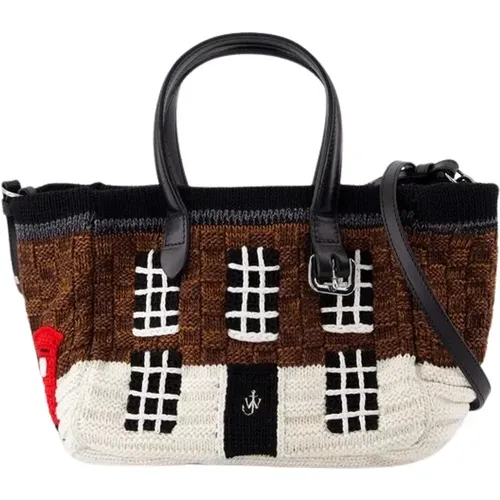 Tote Bags, unisex, , Size: ONE SIZE Mini Leather Tote Bag - JW Anderson - Modalova