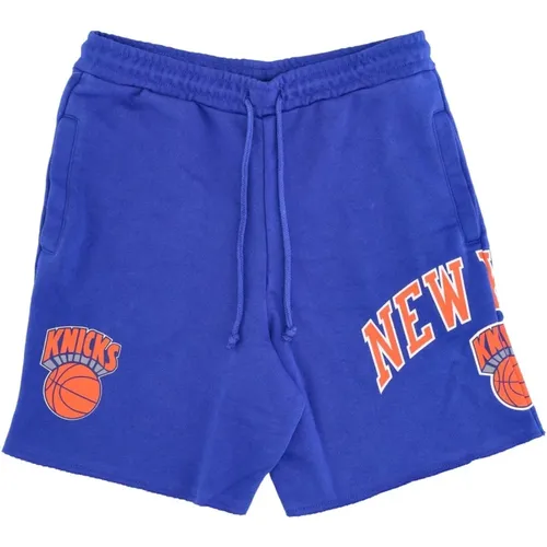 Casual Shorts, male, , Size: L NBA Game Day French Terry Shorts - Mitchell & Ness - Modalova