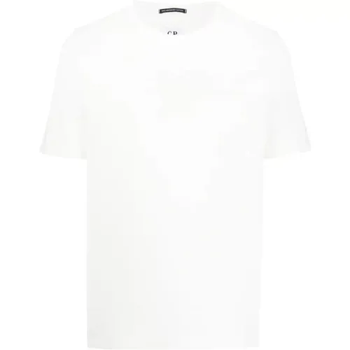 Embroidered Logo T-Shirt , male, Sizes: XL - C.P. Company - Modalova