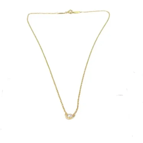 Pre-owned Jewellery, female, , Size: ONE SIZE Pre-owned Gold necklaces - Tiffany & Co. Pre-owned - Modalova