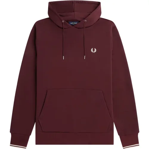 Dark Tipped Hooded Sweatshirt , male, Sizes: XL, L - Fred Perry - Modalova