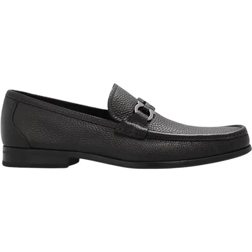 Loafers, male, , Size: 9 1/2 US Dark Grandioso Loafers - Salvatore Ferragamo - Modalova