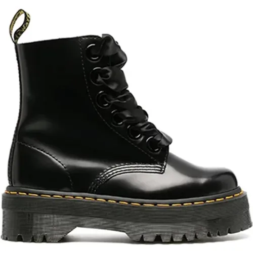 Klassische Schwarze Lederschuhe , Herren, Größe: 39 EU - Dr. Martens - Modalova