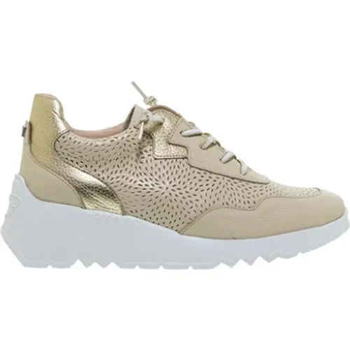 Leather Sneakers - Comfortable Everyday Shoes , female, Sizes: 3 UK, 7 UK, 6 UK - Wonders - Modalova