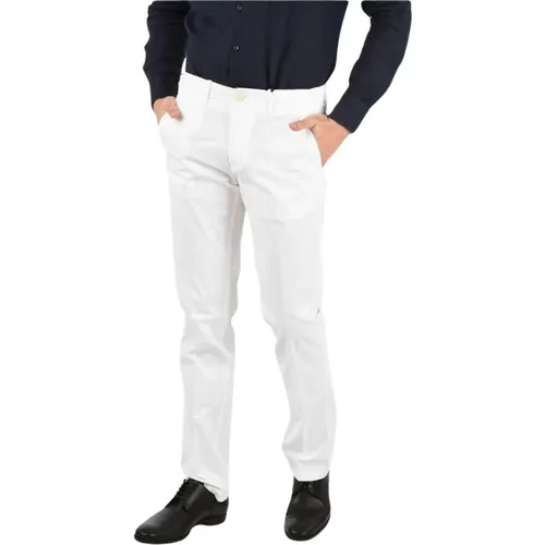 Chinos, male, , Size: XS Cotton Slim Fit Chino Pants - Corneliani - Modalova