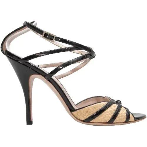 Pre-owned Leather sandals , female, Sizes: 7 UK - Salvatore Ferragamo Pre-owned - Modalova