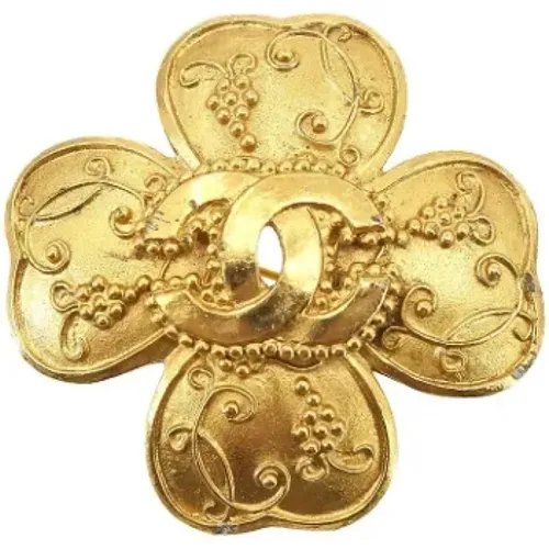 Pre-owned Jewellery, female, , Size: ONE SIZE Pre-owned Metal brooches - Chanel Vintage - Modalova