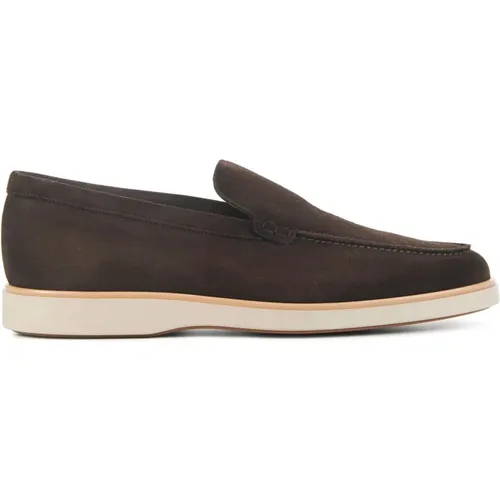 Braune Slip-on Schuhe , Herren, Größe: 43 1/2 EU - Magnanni - Modalova