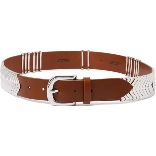 Belts, male, , Size: 80 CM Leather Buckle Belt - Isabel marant - Modalova