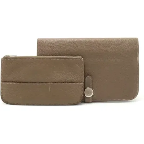 Pre-owned Wallets, female, , Size: ONE SIZE Pre-owned Leather wallets - Hermès Vintage - Modalova