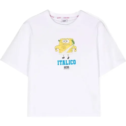 Weißes Kinder T-Shirt mit Spongebob-Druck - Gcds - Modalova