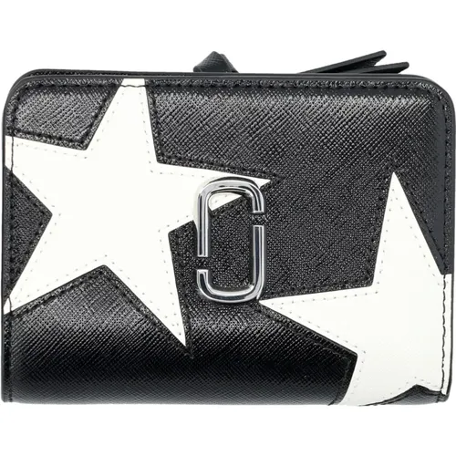 Wallets & Cardholders, female, , Size: ONE SIZE Star Patchwork Wallet /White - Marc Jacobs - Modalova