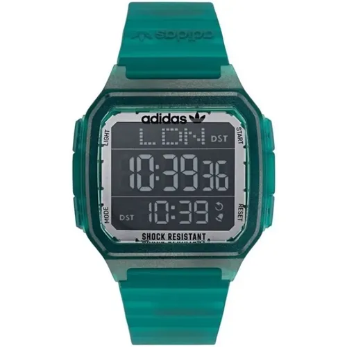 Watches, male, , Size: ONE SIZE Resin Digital Quartz Watch - Adidas - Modalova