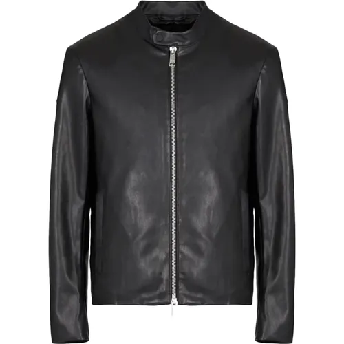 Biker-Inspired Jacket , male, Sizes: XL, 2XL, L, M, S - Armani Exchange - Modalova