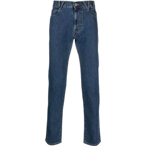 VW-Print Tapered-Leg Jeans , male, Sizes: W30, W31, W32 - Vivienne Westwood - Modalova