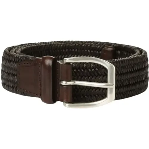Braided Leather Belt , male, Sizes: 105 CM, 90 CM, 100 CM, 95 CM - Orciani - Modalova