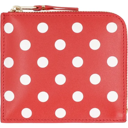 Geldbörse aus Polka-dot-Leder - Comme des Garçons - Modalova