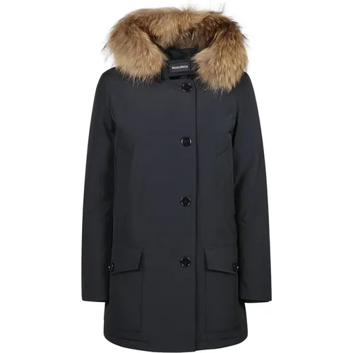 Abnehmbarer Pelzparka für arktisches Wetter , Damen, Größe: L - Woolrich - Modalova