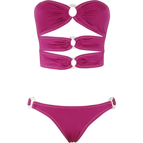 Stylisches Bandeau Bikini Top , Damen, Größe: M - Reina Olga - Modalova