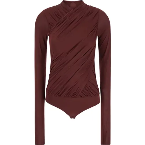 Body, female, , Size: M Bordeaux Top Body Look 23 - Philosophy di Lorenzo Serafini - Modalova