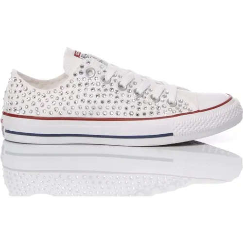 Handgemachte Weiße Sneakers für Frauen , Damen, Größe: 36 1/2 EU - Converse - Modalova