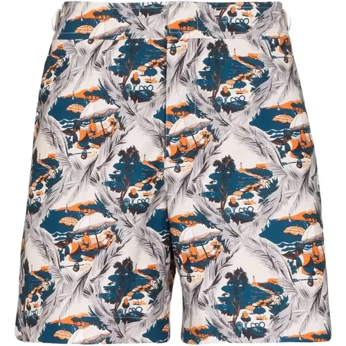 Summer Scene Bulldog Swim Shorts , male, Sizes: W31 - Orlebar Brown - Modalova
