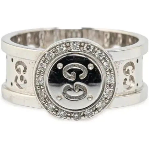 Pre-owned Jewellery, female, , Size: ONE SIZE Pre-owned Silver rings - Gucci Vintage - Modalova