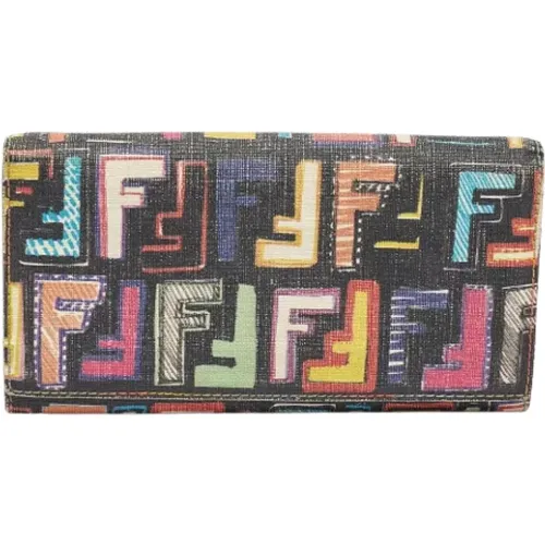 Pre-owned Wallets, female, , Size: ONE SIZE Pre-owned Coated canvas wallets - Fendi Vintage - Modalova