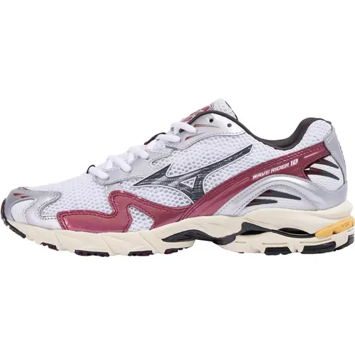 Sneakers, male, , Size: 7 US Bordeaux Sneakers with Burgundy Accents - Mizuno - Modalova