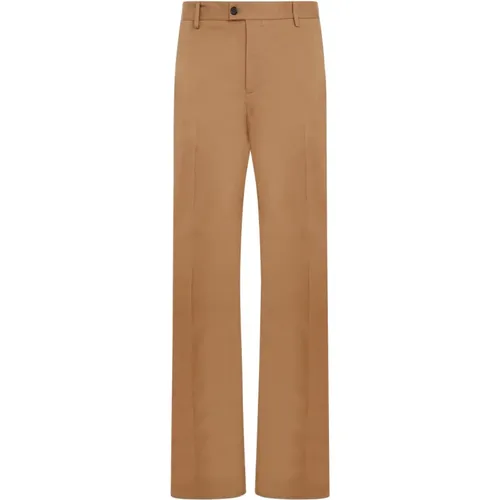 Straight Trousers, male, , Size: XL Rich Camel Camera Strap Chino Pants - alexander mcqueen - Modalova