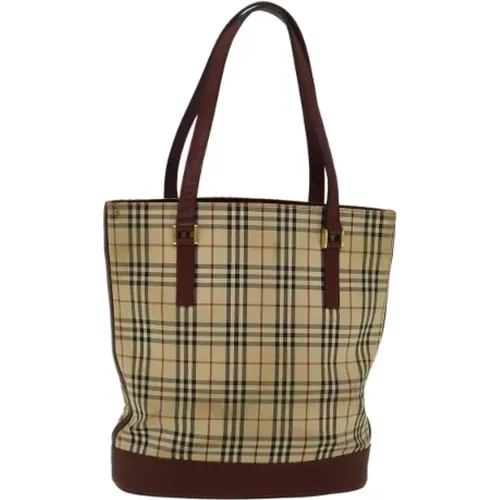 Pre-owned Tote Bags, female, , Size: ONE SIZE Pre-owned Canvas totes - Burberry Vintage - Modalova