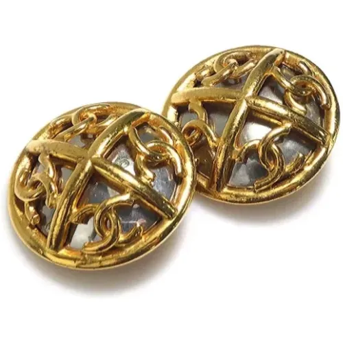 Pre-owned Jewellery, female, , Size: ONE SIZE Pre-owned Metal earrings - Chanel Vintage - Modalova