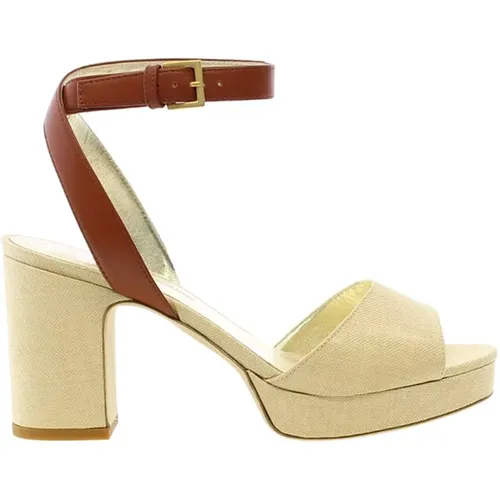 Cognac platform sandal - Cognac Plateausandale , Damen, Größe: 40 EU - Ines De La Fressange Paris - Modalova