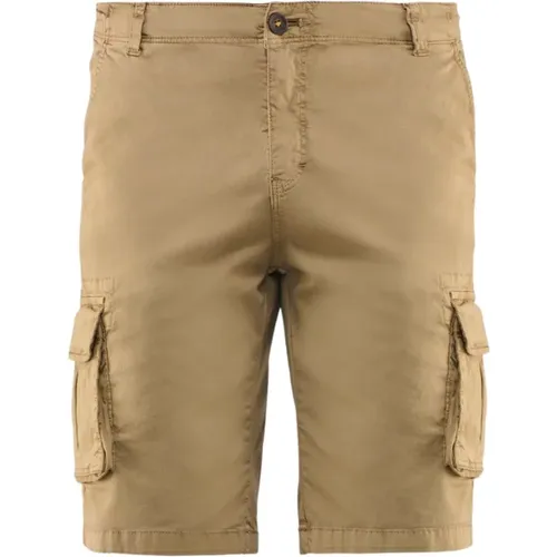 Casual Shorts, male, , Size: W32 Cargo Shorts in Stretch Gabardine - BomBoogie - Modalova