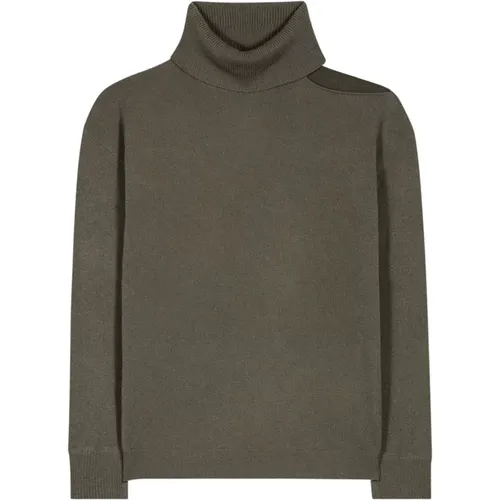 Kaschmir-Mix Cut-Out Pullover , Damen, Größe: M - LUISA CERANO - Modalova