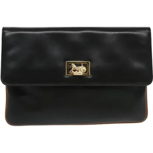 Pre-owned Clutches, female, , Size: ONE SIZE Pre-owned Leather clutches - Celine Vintage - Modalova