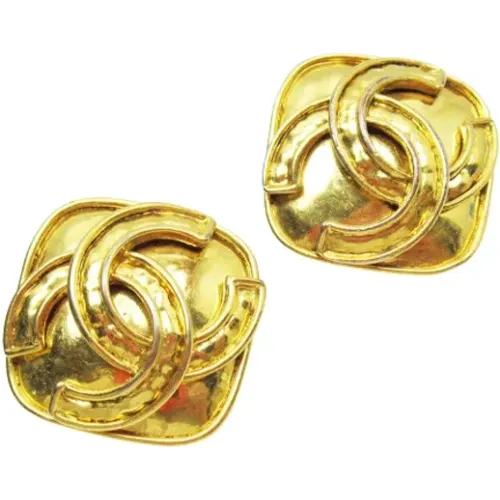 Pre-owned Jewellery, female, , Size: ONE SIZE Pre-owned Metal earrings - Chanel Vintage - Modalova