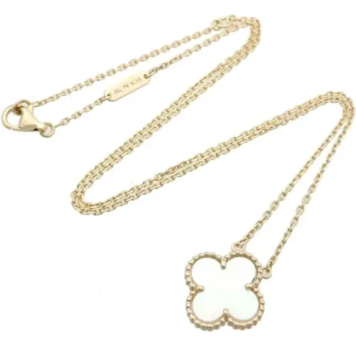 Pre-owned Yellow Gold necklaces , female, Sizes: ONE SIZE - Van Cleef & Arpels Pre-owned - Modalova