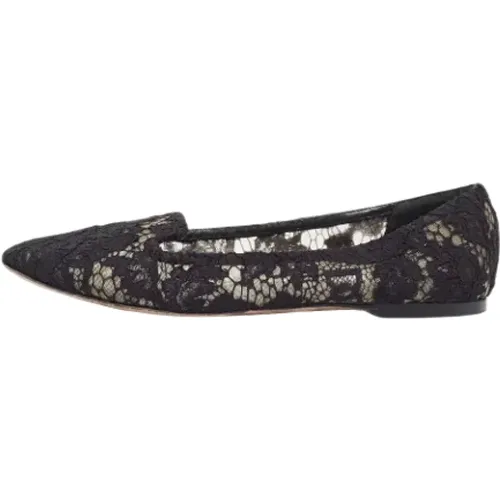 Pre-owned Flats, female, , Size: 8 US Pre-owned Lace flats - Dolce & Gabbana Pre-owned - Modalova