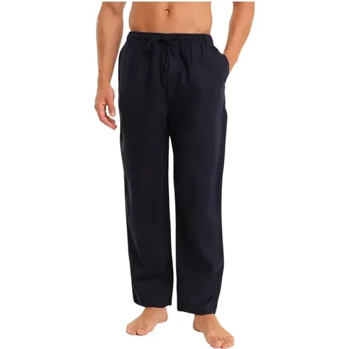 Italian Linen Trousers , male, Sizes: XL, 2XL, L, M - Peninsula - Modalova
