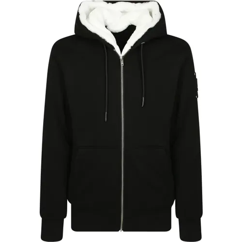 Logo Hoodie with Drawstring Hood , male, Sizes: M - Moose Knuckles - Modalova