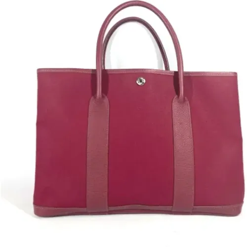 Pre-owned Tote Bags, female, , Size: ONE SIZE Pre-owned Canvas handbags - Hermès Vintage - Modalova