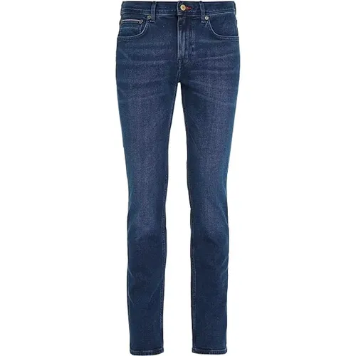 Straight Denton Bridger Jeans mit Fade-Effekt , Herren, Größe: W32 L32 - Tommy Hilfiger - Modalova