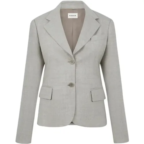 Blazers, female, , Size: L Wool Blazer Lille Button Closure - P.a.r.o.s.h. - Modalova