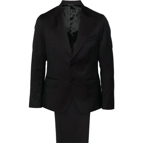 Single Breasted Suits, male, , Size: M Wool Suit with Peak Lapels - Reveres 1949 - Modalova