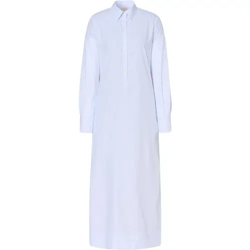 Baumwoll Maxi Kaftan mit Tiefem V-Ausschnitt , Damen, Größe: XS - Massimo Alba - Modalova