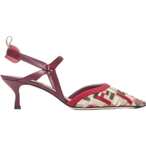 Schwarze Schleife Slingback Pumps - Fendi - Modalova