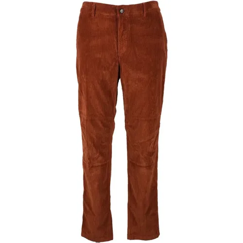 Chinos, male, , Size: W32 Cotton Elastane Pants - Eleventy - Modalova