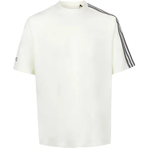 Closure Jersey T-shirt with 3-Stripes Logo , male, Sizes: L, M, XL, S - Y-3 - Modalova
